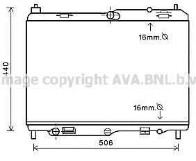 AVA QUALITY COOLING fd2441 -  Радиатор, охлаждение двигателя